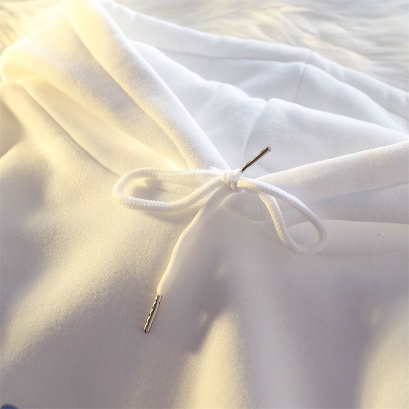 Simple Letters Versatile Premium Design Hooded Pullover