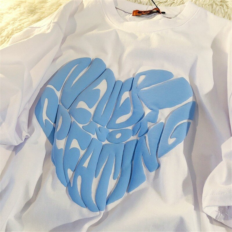 Heart Print Short Sleeve T-Shirt