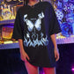 Gothic Butterfly Print Vintage Cartoon T Shirt