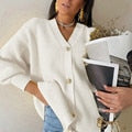 Tossy Solid Casual Knitted Cardigan Sweater High Street Outwear Pullover Female Coat