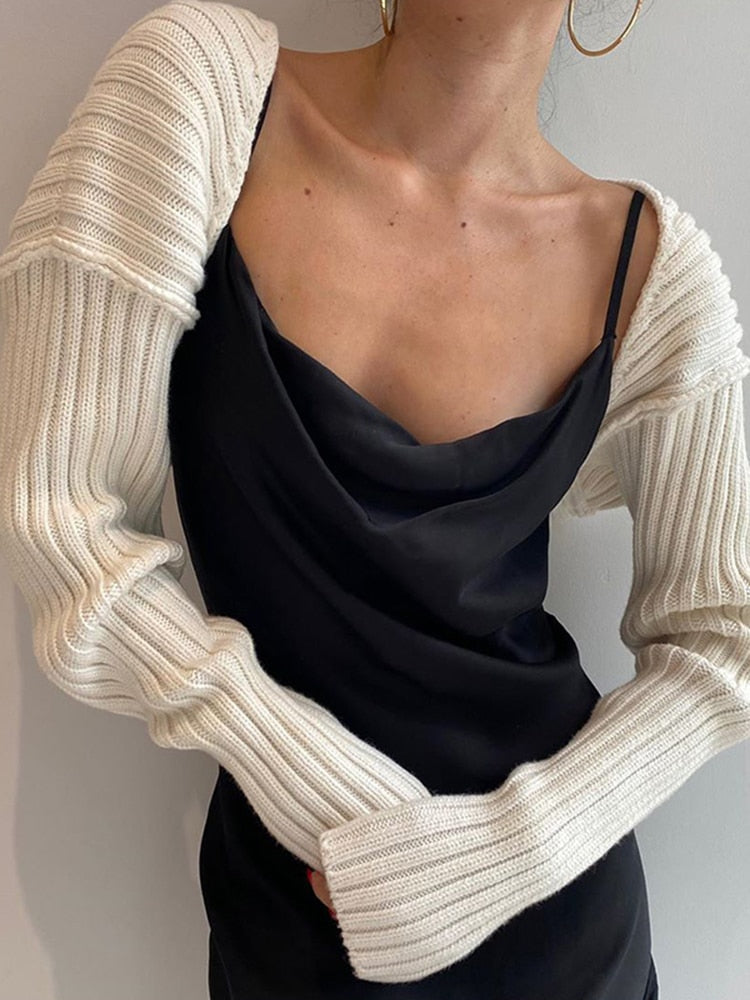 WannaThis Knitted Women Long Sleeve Cardigans