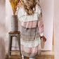 Women Cardigan Striped Comfy Patchwork Polyester Keep Warm Women Sweater