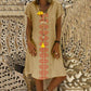 Women Summer Short Sleeve Cotton Linen Long Maxi Dress Fashion Ladies Casual Loose Beach Kaftan Dresses Sundress