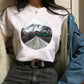Women T Shirt  Womens Sweet Cartoon Mountain Fashion Printing