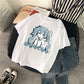 Manga Character Anime Print T-shirt