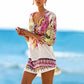 Women's Sheer Bikini Cover Up Swimwear New Ladies Casual Swimsuit Bathing Suit Floral Loose Summer Beach Dress
