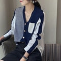 Cardigans Sweater Fashion Irregular Autumn Knitted Buttons Chic Korean Loose Winter Female