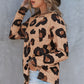 Loose Casual Leopard Print Long Sleeve Pullover
