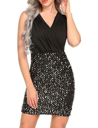 Party Night Club Sequin Dress Sleeveless