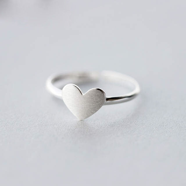 925 Sterling Silver Love Heart Rings