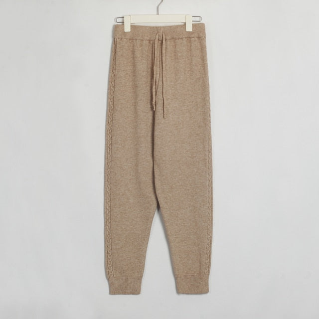 Womens Casual Knitted Pants