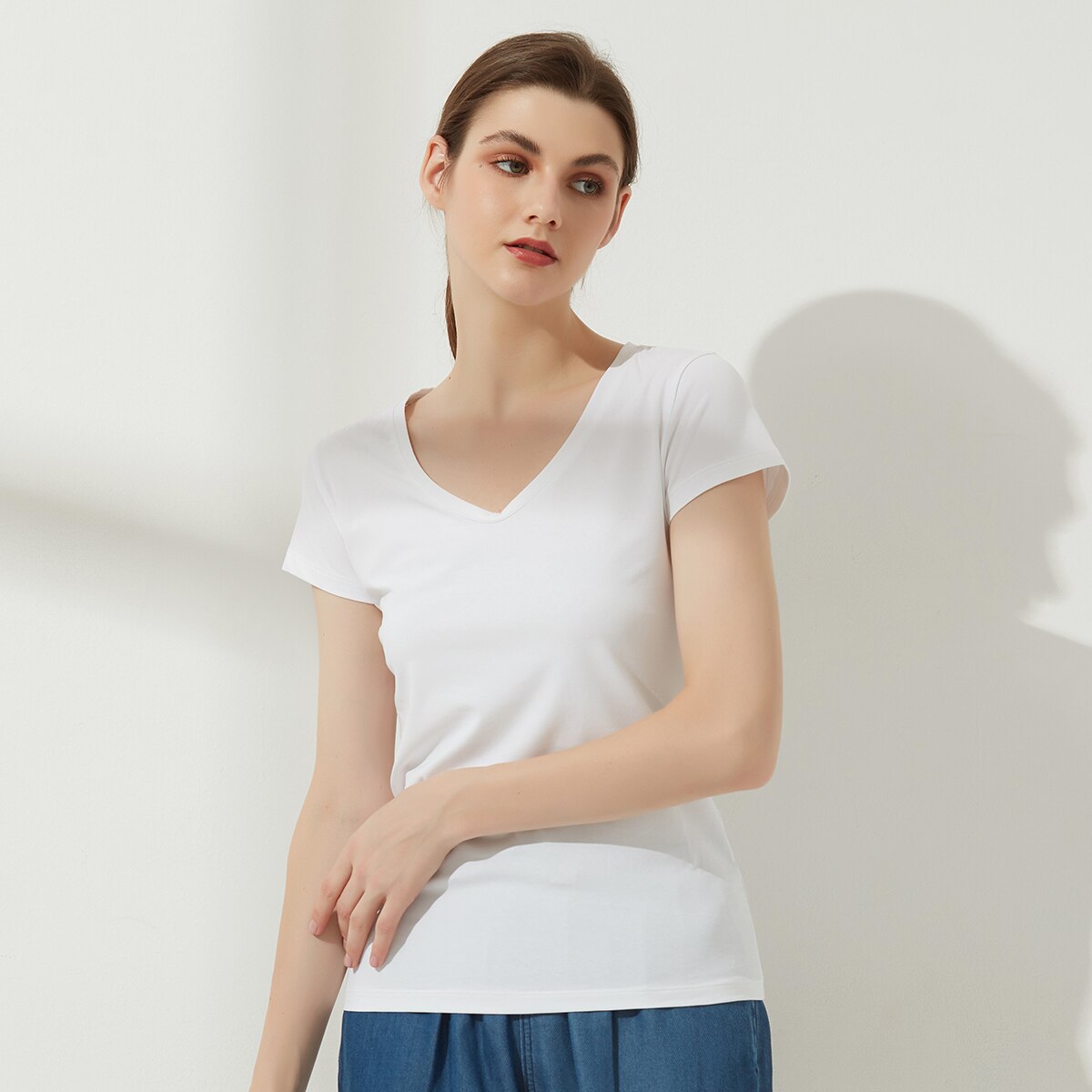 Spring Summer Solid T-Shirts