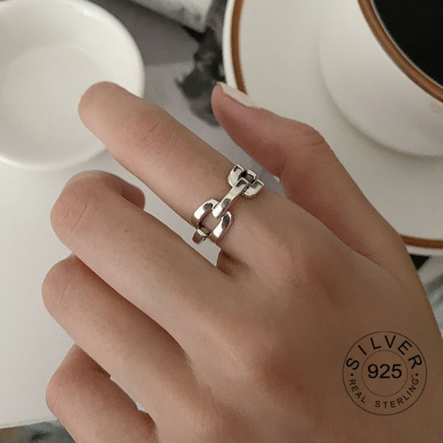 100% 925 Sterling Silver Open Ring