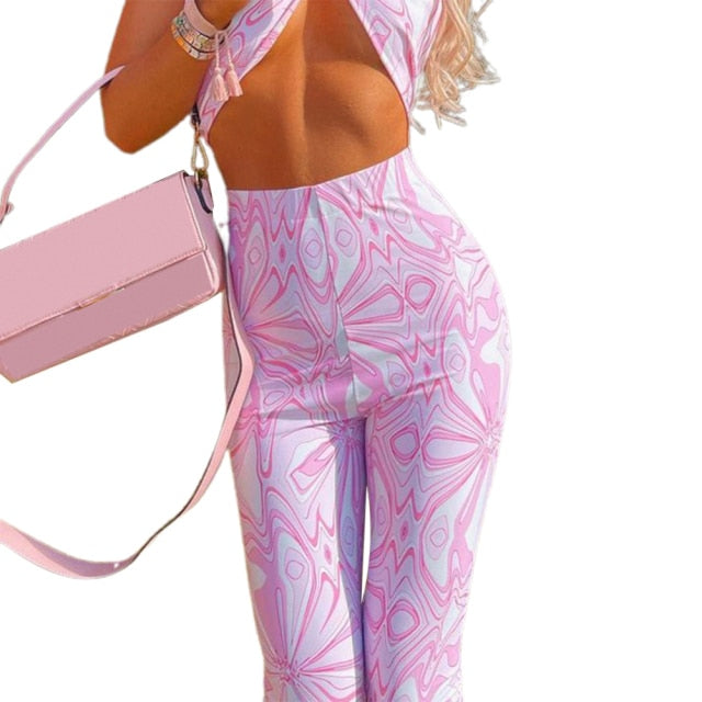 Print High Waist Y2k Pants For Women Fashion Pink Ladies Casual Trousers Female Full Length Bottom Streetwear Outfit