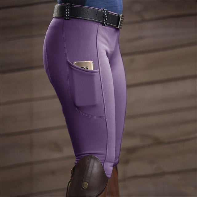 Seamless Leggings Riding Pants Exercise Solid High Waist Sports Riding Equestrian Trousers Leggings Sport Women Fitness Push Up