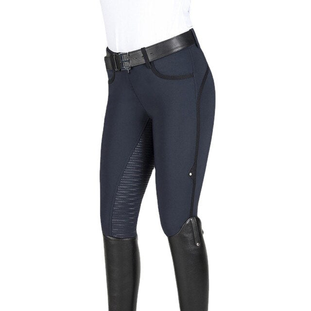 Women Pants Fashion High Waist Horse Riding Pants Equestrian Breeches Skinny Trousers High Elastic Solid Color Women&#39;s Pants