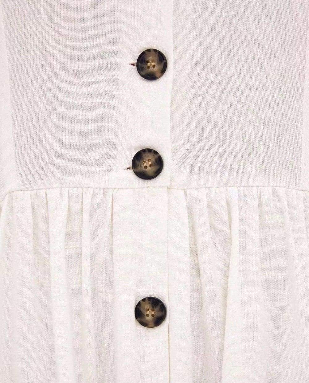 Summer Dress Vestidos Straight Pockets Button Mid-Calf V-Neck Tops