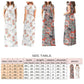 Summer Short Sleeve Long Dress Floral Print Boho Beach Dress Tunic Maxi Dress