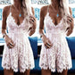 Summer Women Lace Short Mini Dress Ladies Bodycon Sleeveless Summer Holiday Party Boho Beach Mini Dress Sundress
