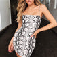 Women Dresses Spaghetti Strap Stretchy Package Hip Bodycon Leopard Dress Evening Party Short Mini Dress Women Clothes