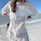 Women Lace Crochet Bikini Cover Up Swimwear Bathing Suit Summer Beach Mini Dress