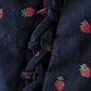 Women Sweet Strawberry Print High Waist Strappy dress