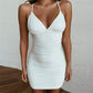 Women V Neck Bandage Club Dress Ladies Bodycon Backless Strappy Cocktail Party Dress Summer Casual Beach Sundress