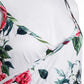 Women's Asymmetric Bodycon Dress Floral Ladies Casual Sleeveless V Neck Holiday Summer Party Slim Mini Dress